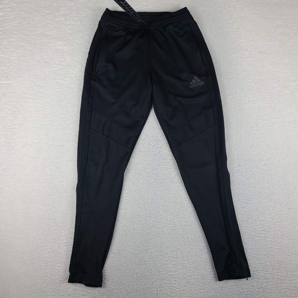 Adidas Pants Mens Small Black Zipper Cuff Climacool Track Sweatpants Joggers